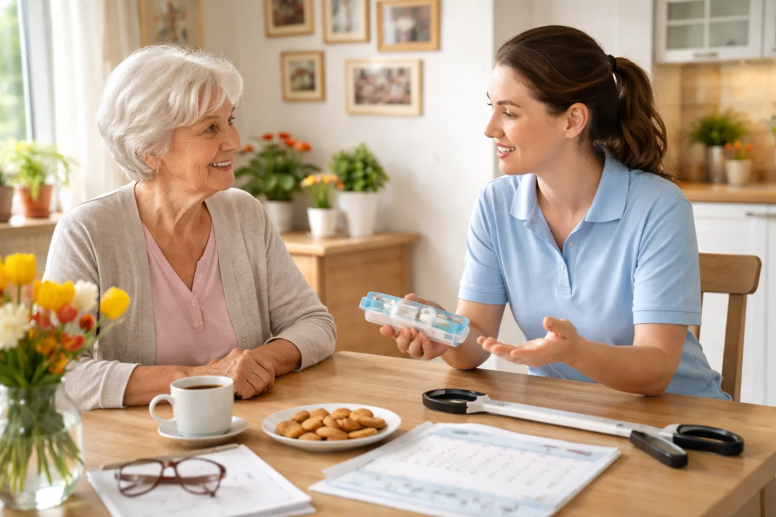 Professionelle Pflege und Betreuung - Illustration zum Thema: Palliativpflege verständlich erklärt