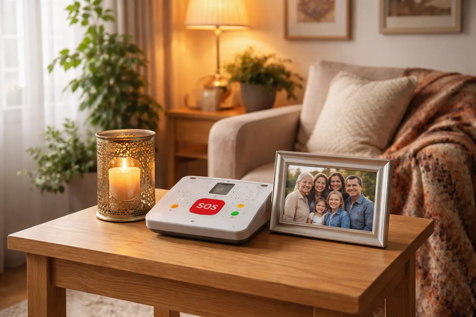 Professionelle Pflege und Betreuung - Illustration zum Thema: Sturzmelder und Notrufsysteme verstehen