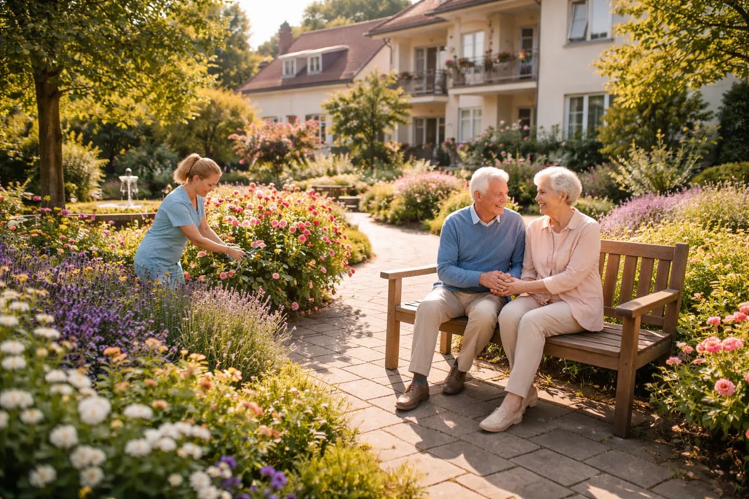Professionelle Pflege und Betreuung - Illustration zum Thema: Verhinderungspflege: Anspruch, Antrag, Voraussetzungen